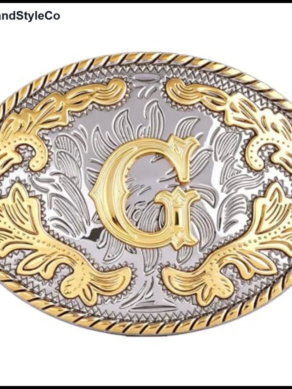 Western Belt Buckle Initial Letter Alloy Snap on Belt Men Women Rodeo Gift